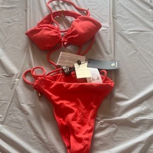 Vix coral one piece bathing suit